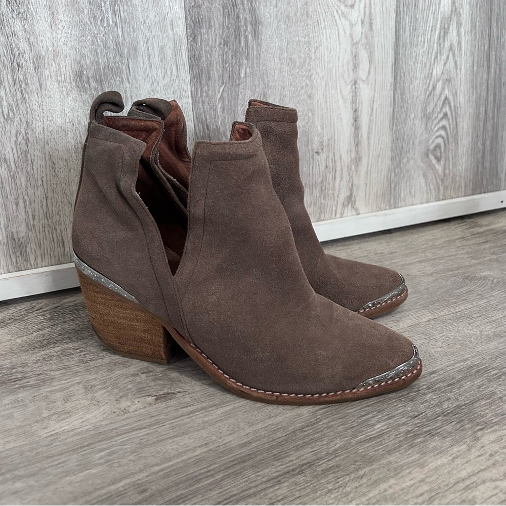 Jeffrey Campbell Cromwell Cowboy Boot Womens 6 Western Festival Rodeo Metal Tip